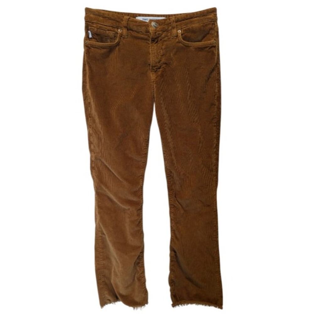 Two Women Two Men Corduroy Gaila Rust Raw Hem Pants 26